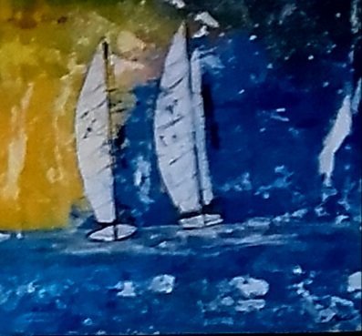 Image 1 of 4-Panel Gemälde Segel