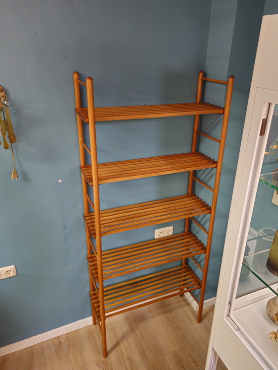 Image 1 of Credenza vintage Willem Lutjens Stokkenkast Scaffale da muro