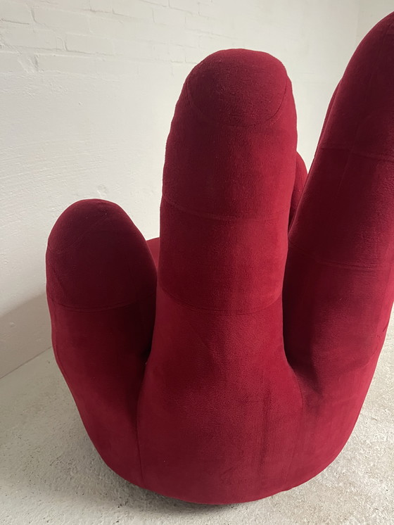 Image 1 of Vinger fauteuil vintage draaistoel 