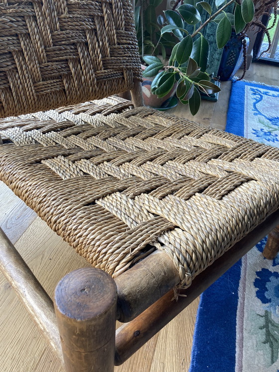 Image 1 of Chaise longue Audoux-Minet en corde d'abaca