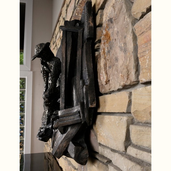 Image 1 of Vintage Finesse Originals Brutalistische Visser Nautische Kustmuursculptuur