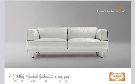 Image 1 of Poltrona Frau "Twice' 2 zits sofa