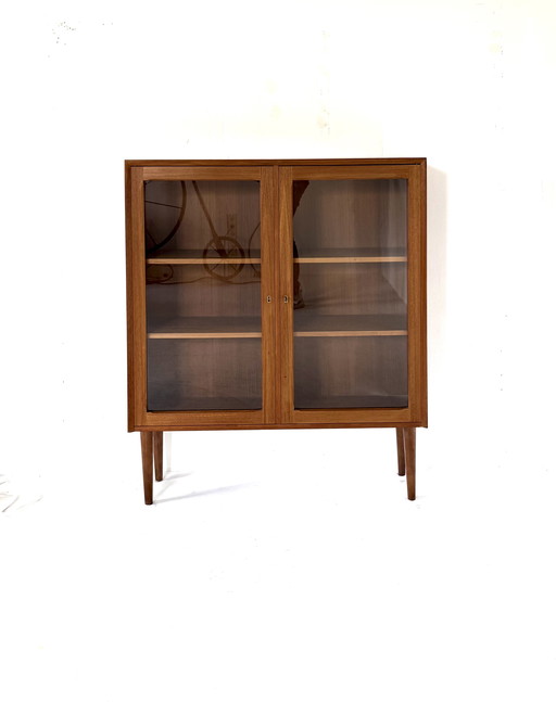 Vintage teakhouten vitrinekast, Brouer Møbelfabrik ‘60