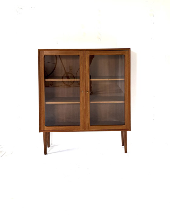Image 1 of Vintage teakhouten vitrinekast, Brouer Møbelfabrik ‘60