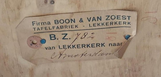 Image 1 of Vintage extendable table - Boon & van Zoest