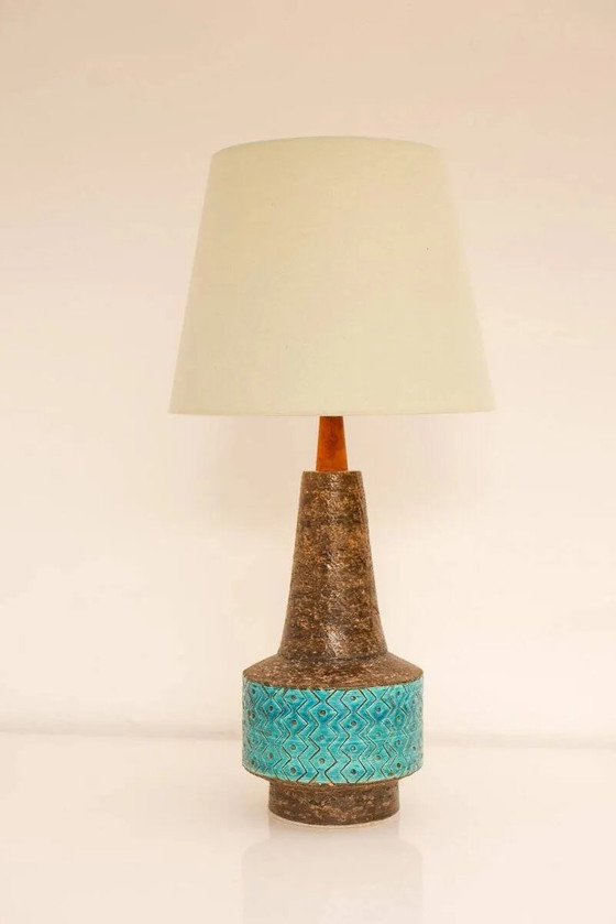 Lampe en céramique Bitossi bleu Rimini, par Aldo Londi, Italie, années 1970 – Porcelain, Ceramic (photo 9 of 18)