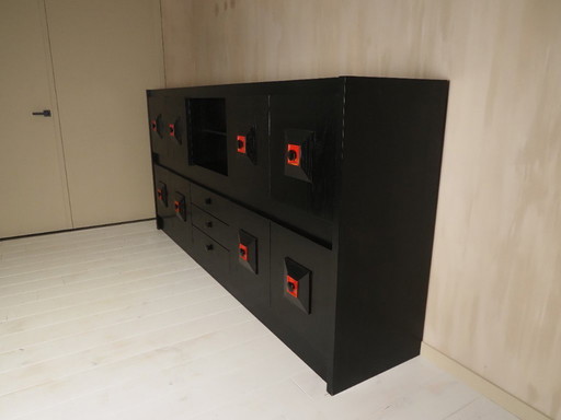 Belgian brutalist cabinet De Coense style