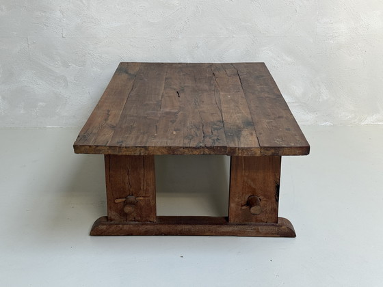 Image 1 of Wunderschöner, robuster Couchtisch aus Eiche | Handgefertigt