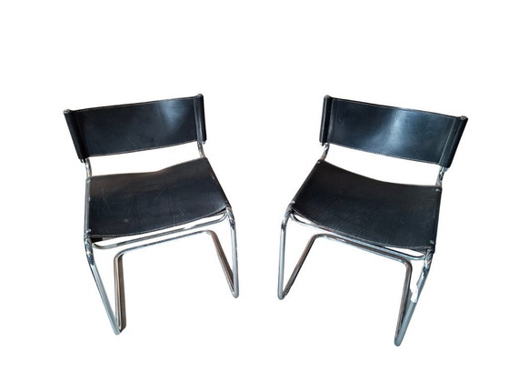 Image 1 of Een paar vintage stoelen uit de jaren 70 – in Bauhaus-stijl / Cesca