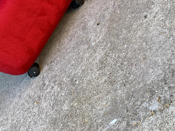 Mid-Century Red Velvet Armchairs, 1960s, Set of 2 – Mid Century Modern (photo 3 of 6)