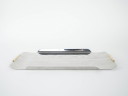 Stainless steel tray, Italian design, 1970s, made in Italy