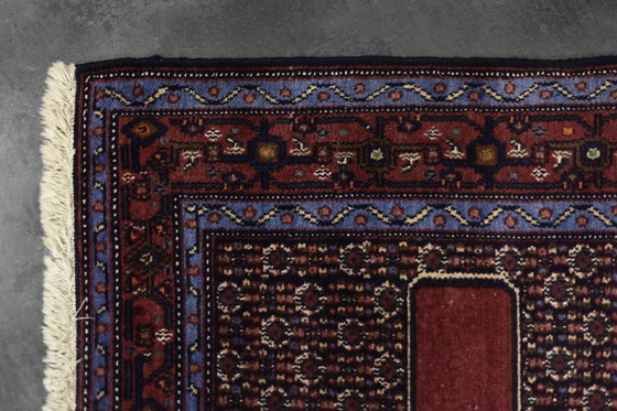 Image 1 of Vintage Hand-Woven Middle Eastern Oriental Senneh Rug, 1960s