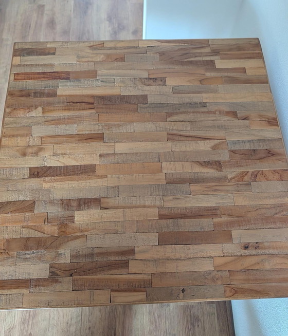 Image 1 of Stile vintage - Tavolo in teak riciclato laccato - serie maze - Dutchbone