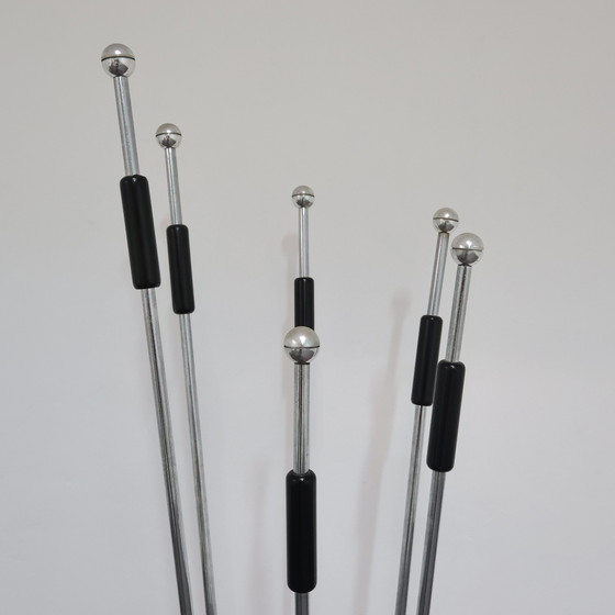 Image 1 of Mannelli brothers travertine steel coat rack, 1970s modern design