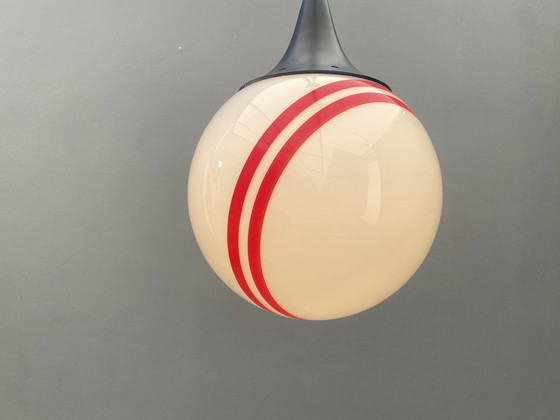 Image 1 of Hanging Pendant Lamp with Round Glass Shade