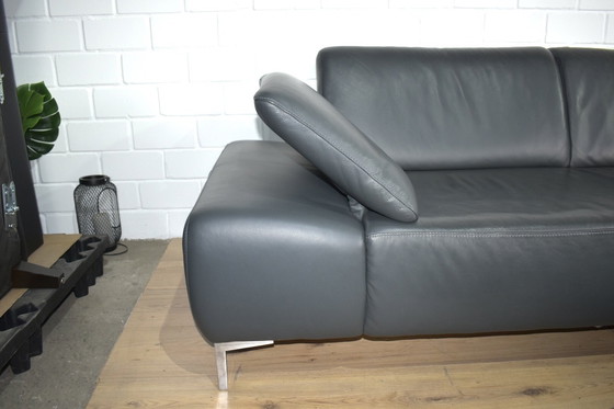 Image 1 of Ledersofa Loop Willi Schillig Mit Hocker Ledercouch Schlafsofa Couch Sofa Ecksofa