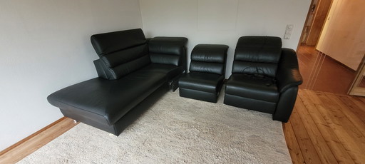 Himolla 24 Longru Night, Planopoly Motion, Planopoly 7 hoekbank met elektrische fauteuil