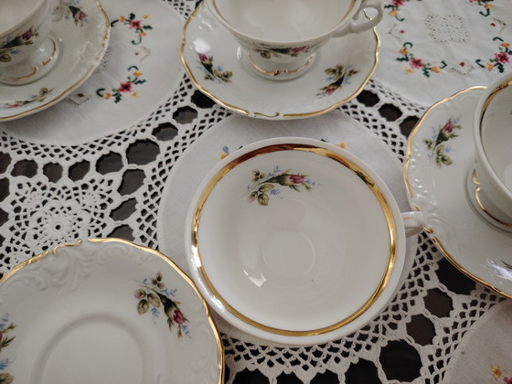 Image 1 of Wałbrzych, Polonia, porcellana antica. Decorazione rosa.