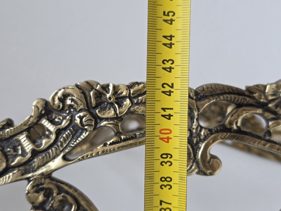 Vintage sierlijke messing paraplu- en wandelstokhouder | Antieke rococo-stijl – Paraplubak, Iron, Brass (photo 12 of 15)