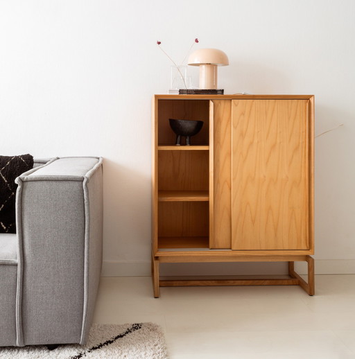 Scandinavian Design Sliding Door Cabinet