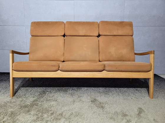 Diseño Danés Ole Wanscher 'Senator' Sofás (Couches) 3+2 plazas + otomana | Poul Jeppesen – Wood (photo 3 of 16)