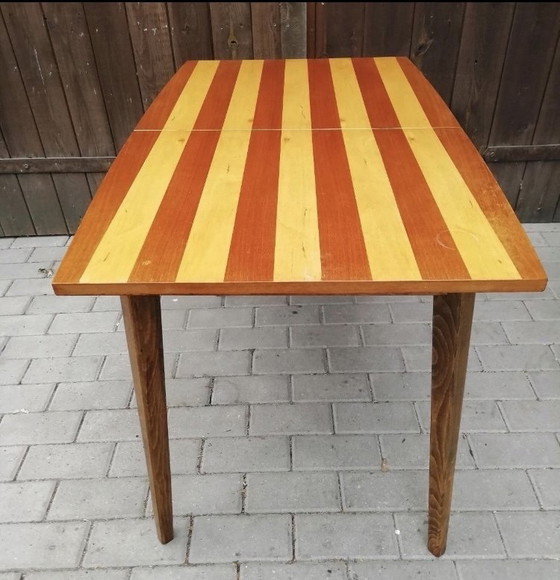 Image 1 of Table 60s, Midcentury, real wood, two-tone and extendable