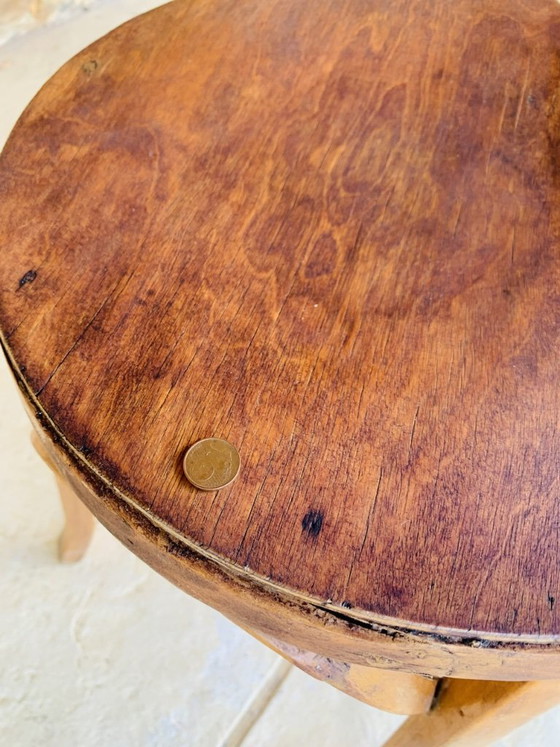 Sgabello vintage in legno curvato di Baumann, circa anni '50 – Sgabelli (photo 5 of 21)