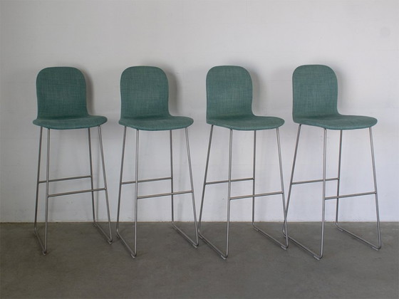 Tabouret de bar souple Cappellini Tate, ensemble de 4 pièces, design Jasper Morrison. – Tabourets de bar, rvs (photo 2 of 8)