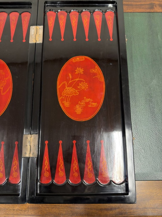 Tablero de ajedrez chino antiguo Backgammon – Objetos decorativos, Madera (photo 5 of 9)