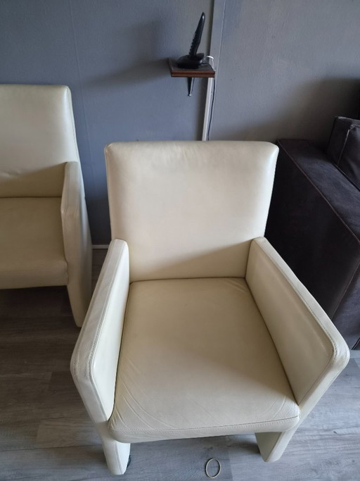 6 Mobitec Dining Chairs – eetkamerstoelen, Leather