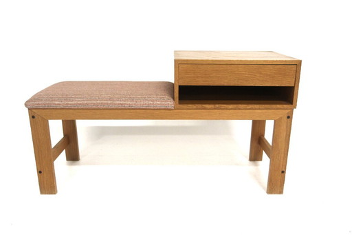 Panca per telefono in rovere scandinavo, Svezia, 1960