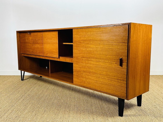 Image 1 of Enfilade haute Vintage Scandinave et teck, 1960