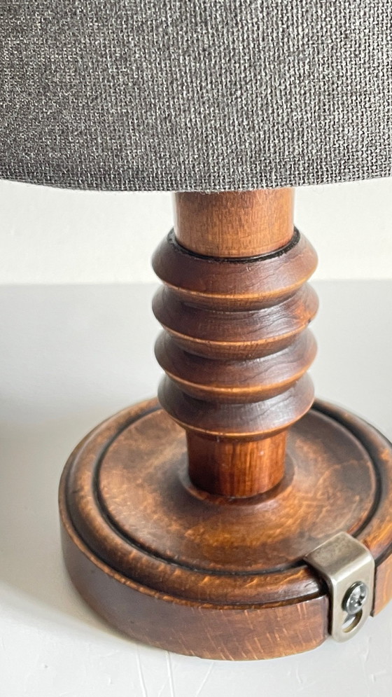 Image 1 of  Lampe Esprit Scandinave Façon Charles Dudouyt Vintage