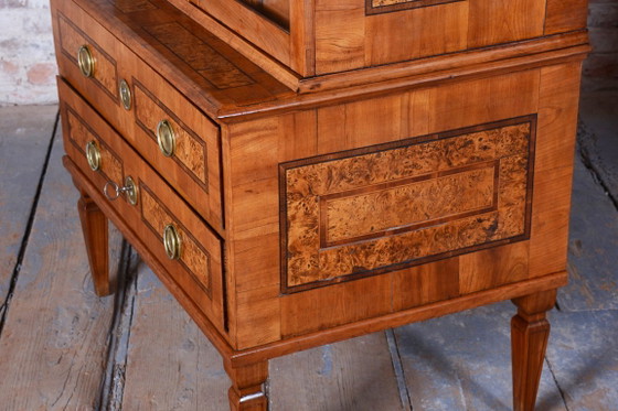 Restauriertes Empire-Sideboard, Kirschholz, wiederbelebter polnischer, tschechischer Stil, 1790er Jahre (photo 38 of 40)