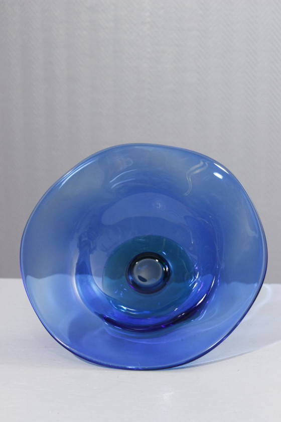 Image 1 of Erika Lagerbielke pour Orrefors grande coupe à fruits "Louise" Suède XXème