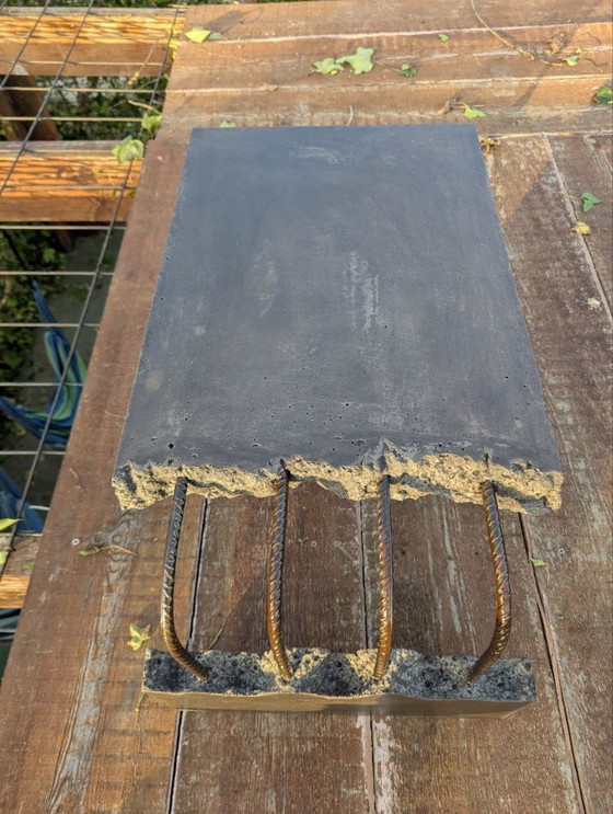 Image 1 of Wallavibe - D.B - Tavolino da caffè - Tavolo a L - Stile brutalista - Mobile scultoreo