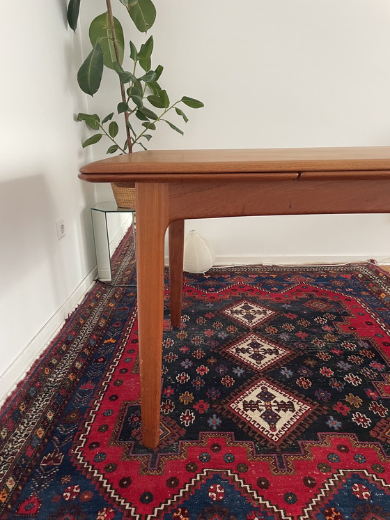 Image 1 of Dänischer Mid Century Teak Esstisch, ausziehbar, 1960er – Svend Aage Madsen