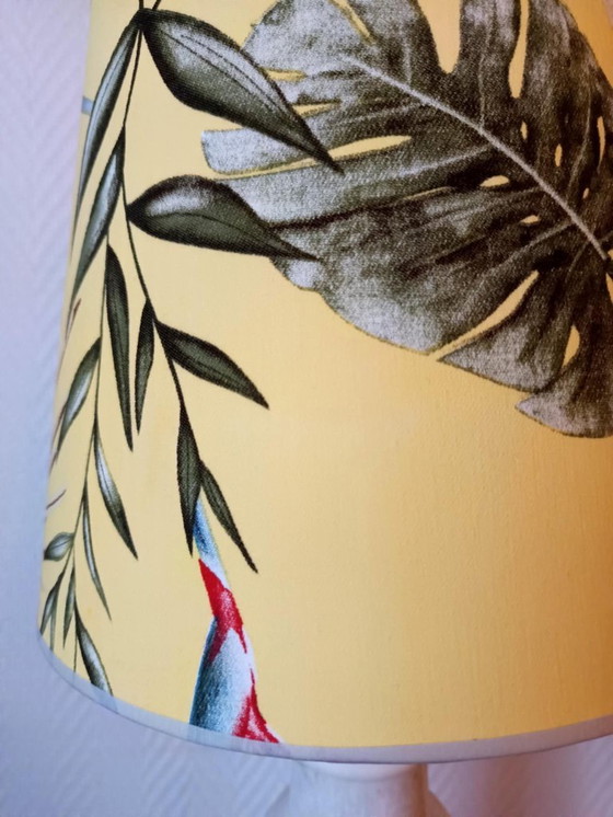 Image 1 of Marmorlampe und maßgefertigter Lampenschirm