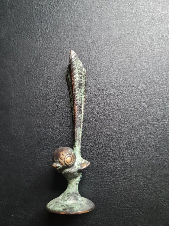 Image 1 of Fire extinguisher with ashtray, probably by Walter Bosse, bronze bird