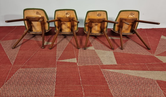 Image 1 of Vintage eetkamerstoelen 1970, set van 4