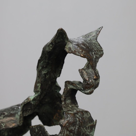 Image 1 of Scultura artistica in bronzo - Gatto maestoso