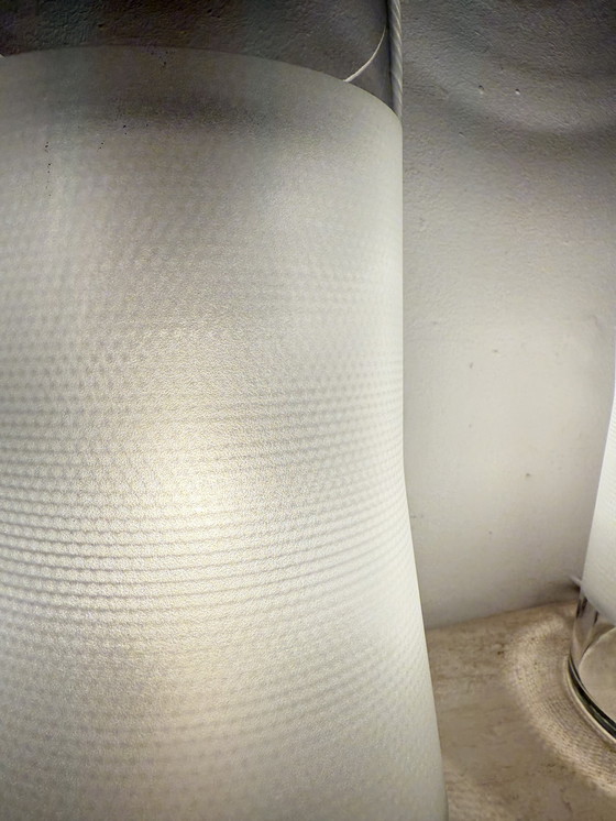 Image 1 of Lampe de table vintage IKEA 80s B9919 - Verre dépoli fait main avec diffuseur