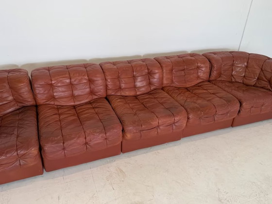 Image 1 of De Sede DS 11 Leather Sofa Couch Desede Armchair Design Modular Elements
