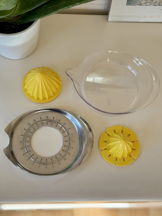 Image 1 of Vintage Citrus Press Stainless Steel & Fresh Yellow Ikea Spritta