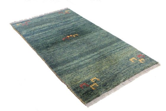 Image 1 of Tapis Gabbeh persan moderne original en laine, 188 x 100 cm, excellent état.