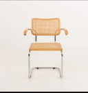 1 x Set aus 4 Cidue-Stühlen mit Rohrgestell S64, entworfen von Marcel Breuer in den 1970er Jahren