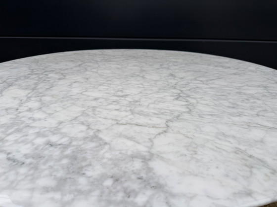 Image 1 of Original marble round Knoll Tulip dining table (120cm)