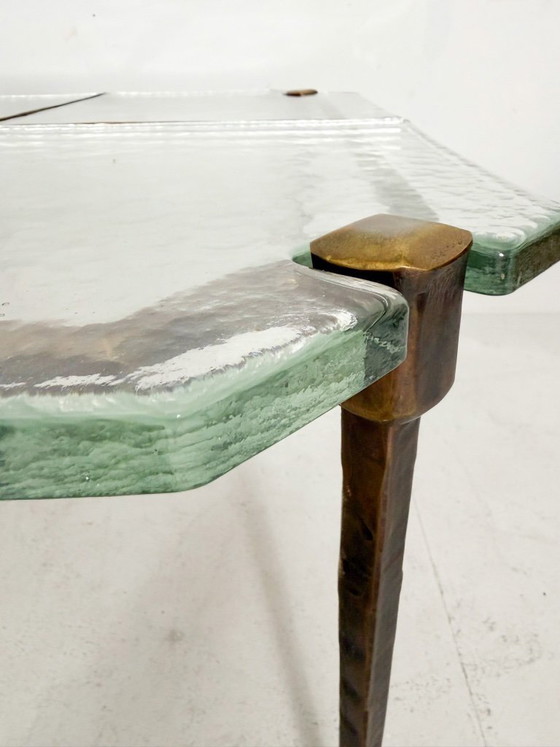Image 1 of Brutalist side table/coffee table from the 1980s by Lothar Klute, Germany.