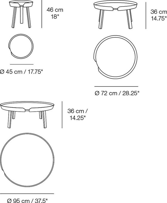 Image 1 of 2 x Muuto Around Salontafel XL Eiken