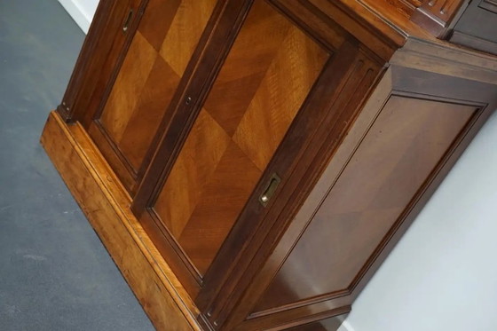 Image 1 of Französischer Apotheken-/Aktenschrank aus Nussholz, 1920er